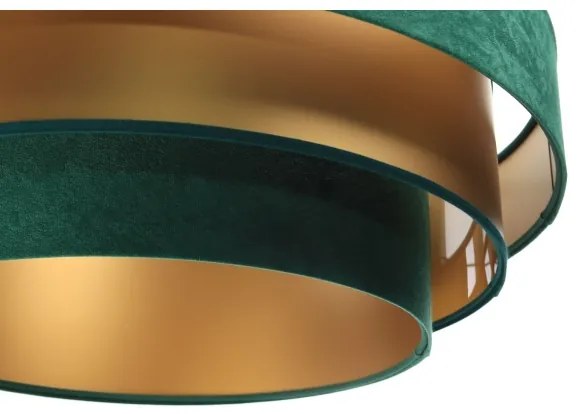 Lampadario su filo TRINITI 1xE27/60W/230V verde/oro