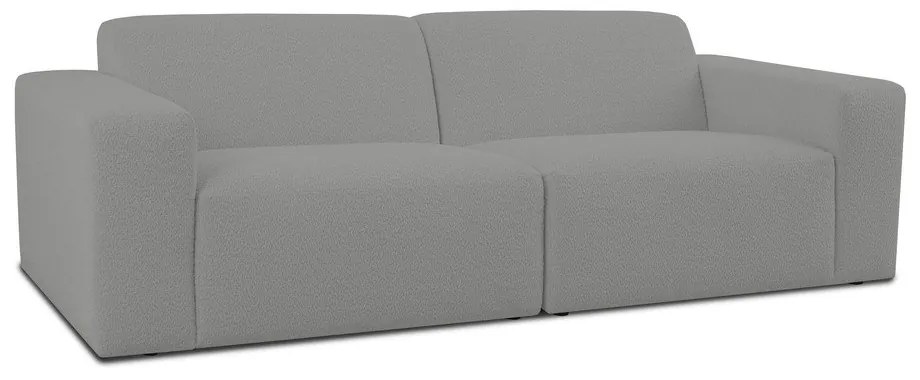 Divano bouclé grigio 228 cm Roxy - Scandic