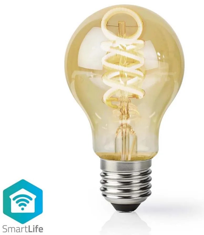 Nedis WIFILRT10A60 - Lampadina LED dimmerabile A60 E27/4,9W/230V Wi-Fi 1800-6500K