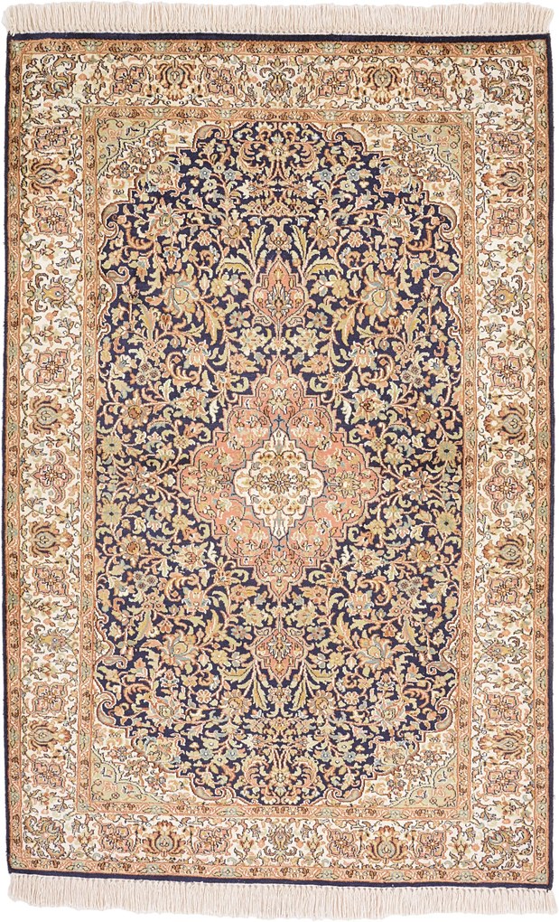 Cashmere Silk Tappeto orientale 100 x 150 (Indian) Annodato A Mano