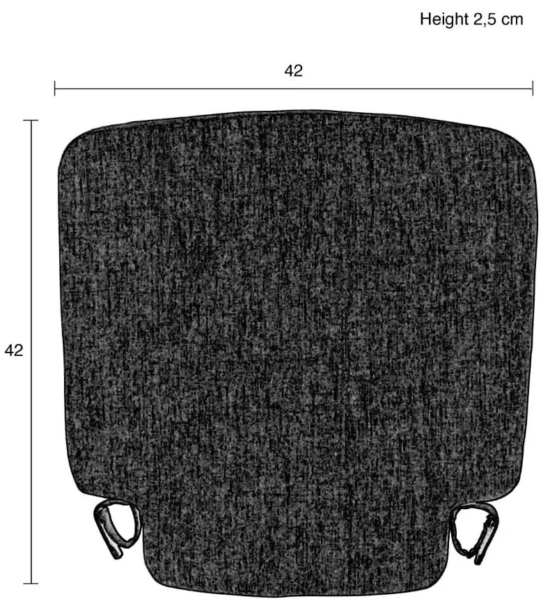 Cuscino di seduta 42x42 cm Friday - Zuiver