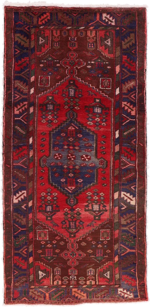 Hamedan Tappeto 190x90 (Iran) Annodato A Mano
