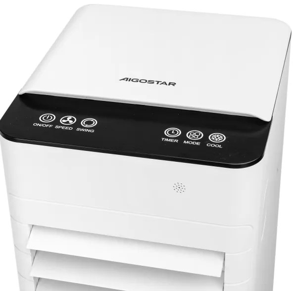 Aigostar - Raffrescatore d'aria 80W/230V bianco + telecomando