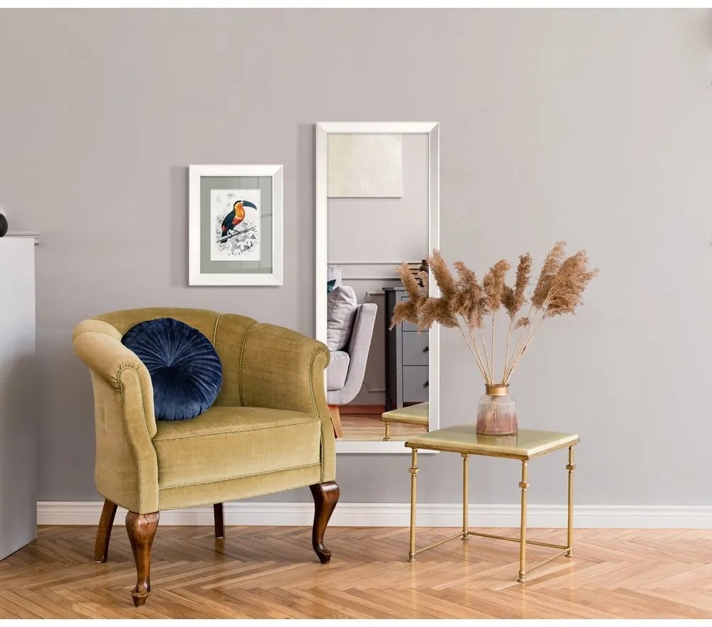 Specchio da parete con cornice bianca ienne, 47 x 147 cm Paris - Styler