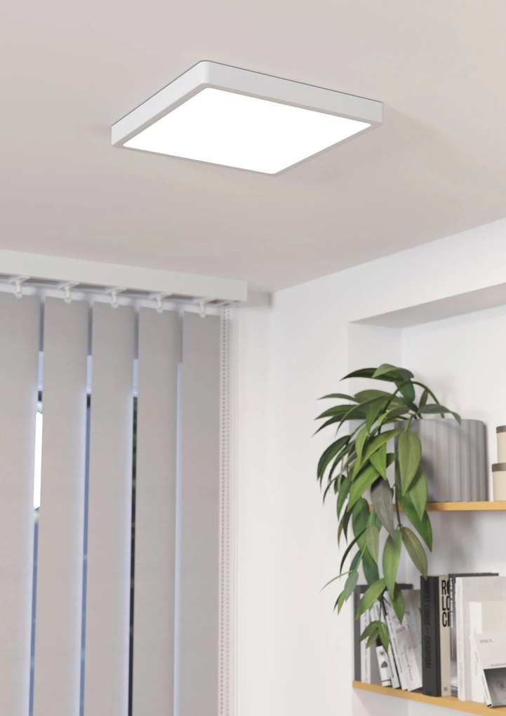 Plafoniera Moderna Fueva 5 Acciaio Bianco Led Integrato 20,5W 3000K Ip20