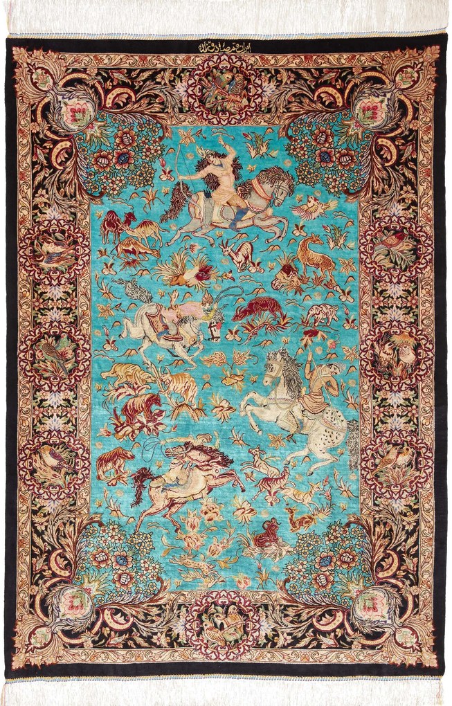 Ghom Tappeto persiano 100x140 (Iran) Annodato A Mano
