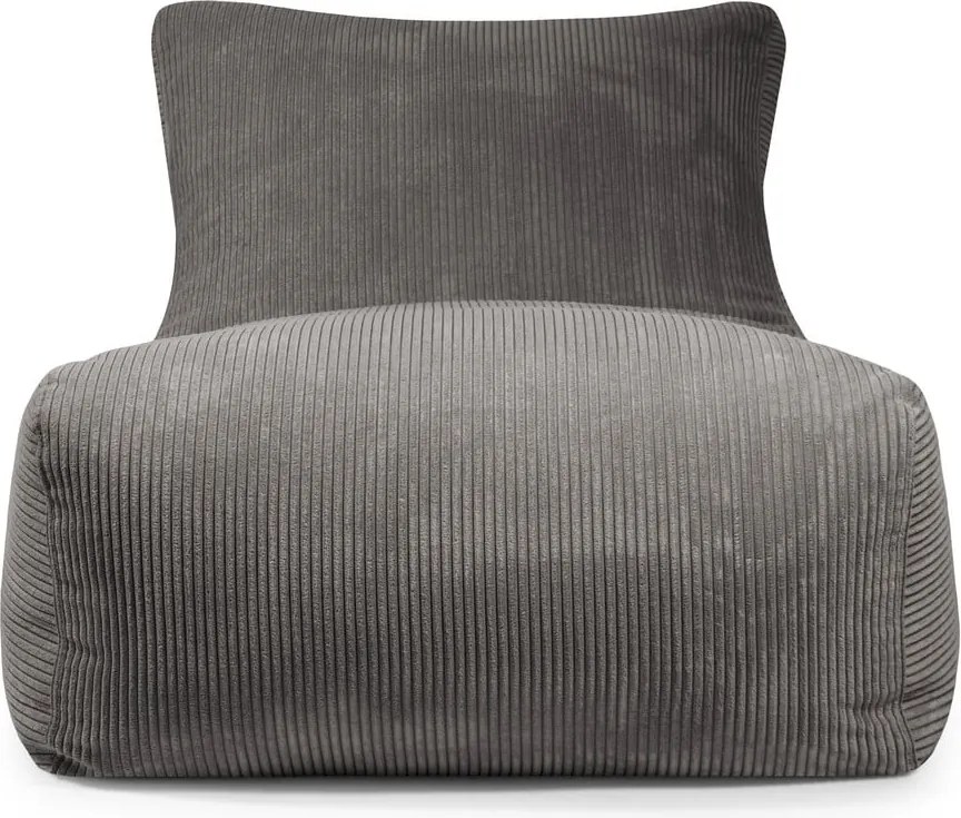 Puof a sacco color mattone con rivestimento in velluto a coste Lounge 100 – SLOWDOWN