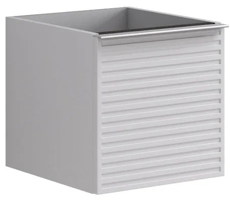 Struttura semi colonna da bagno Pixel 1 cassetto laccato opaco bianco L 40 x H 40 x P 45.5 cm