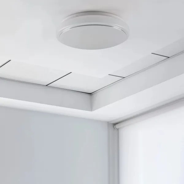 Plafoniera BOGDAN 2xE27/20W/230V diametro 33 cm bianco