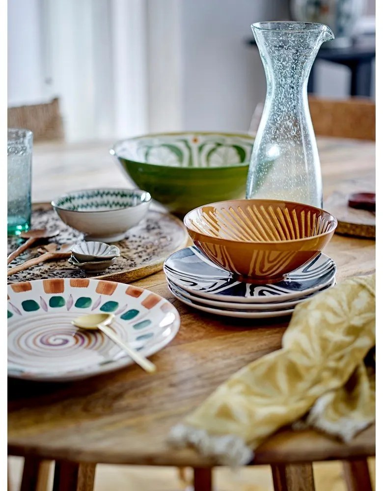 Piatto in gres verde-marrone ø 27 cm Shama - Bloomingville