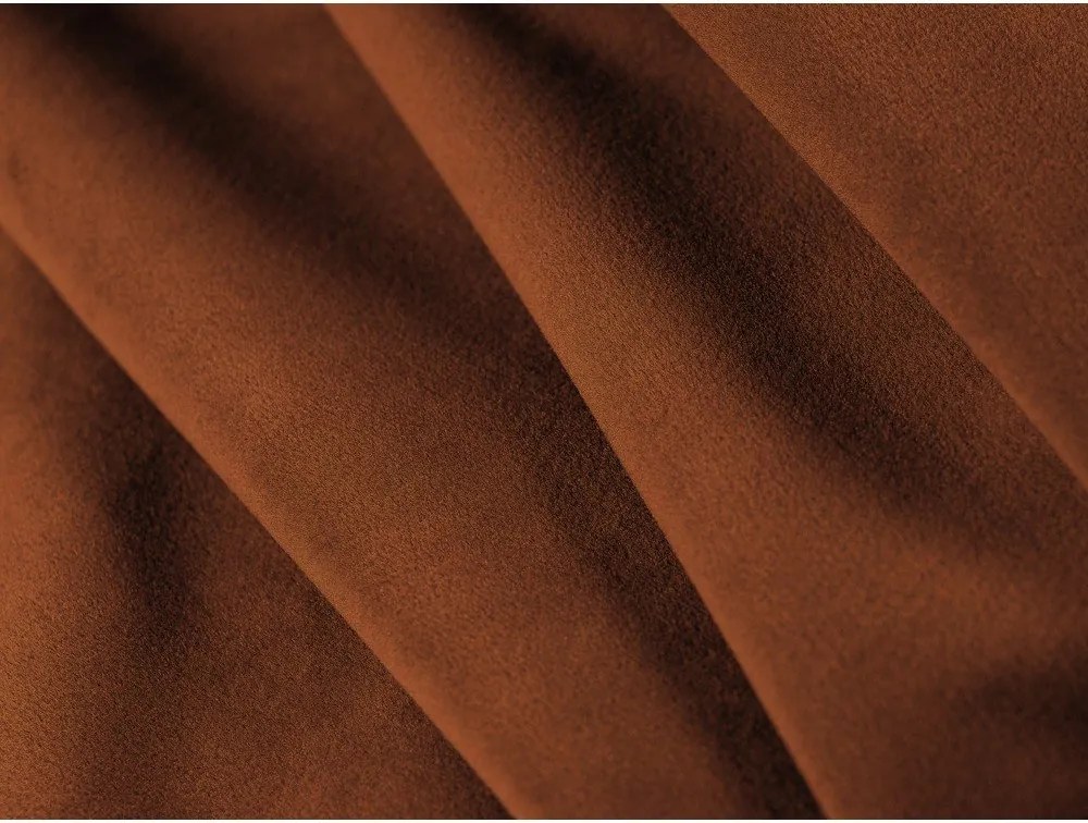 Divano angolare arancione ad angolo sinistro Lupine - Micadoni Home