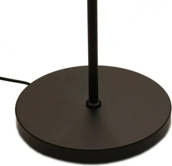 Lampada da terra LED dimmerabile NORA, 25W 230V (2200/3000/4000K) + LED 5W 3000K, nera, con telecomando