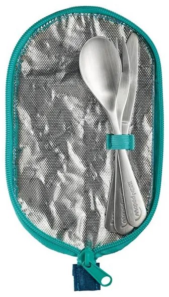 Posate in acciaio inossidabile Maped Picnik Concept Kids 3 pezzi, blu