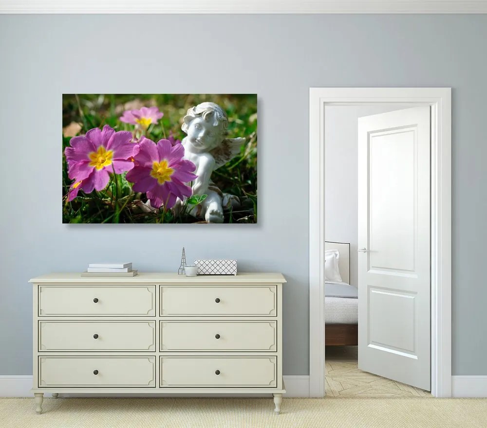 Quadro su tela – Angioletto nel giardino