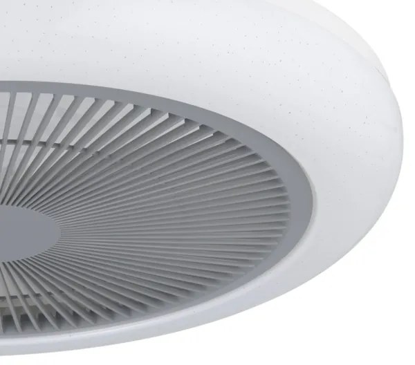 Eglo 35138 - Ventilatore da soffitto dimmerabile a LED KOSTRENA LED/25,5W/230V grigio+TC
