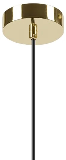 Lampadario a sospensione con filo HARMA 1xE27/15W/230V diametro 25 cm bianco/oro