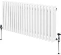 Termosifone Radiatore a 3 colonne per riscaldamento centralizzato Bianco 60 x 101cm