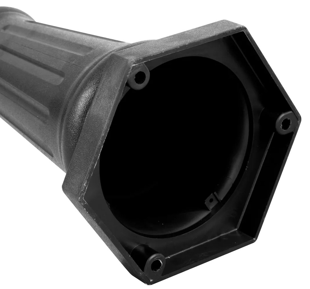 Lampione da esterno classico nero 217cm IP44 - New Haven Hammered