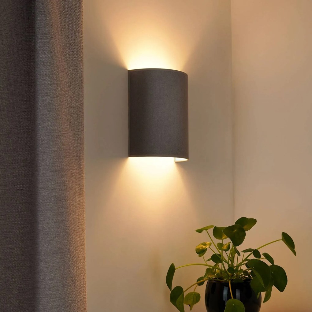 Duolla Applique Semi Circle, Soro, grigio, E27