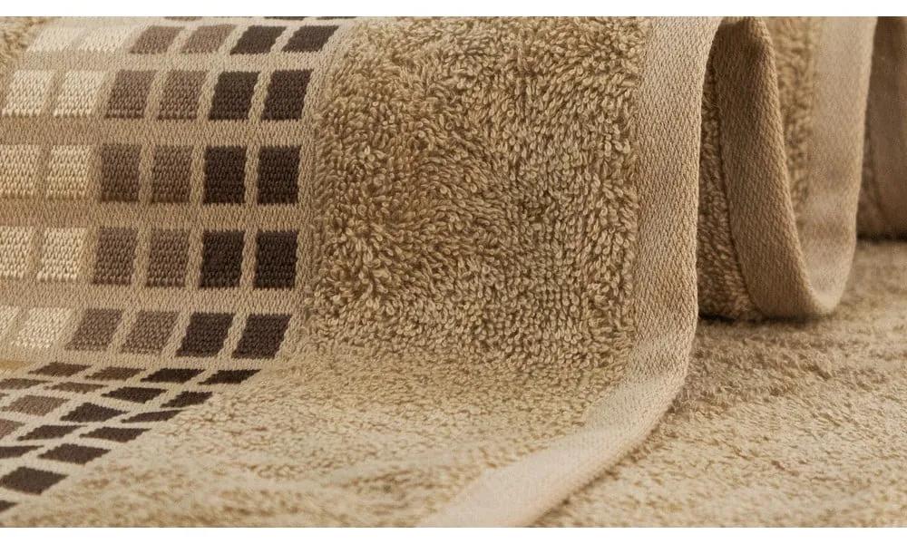 Asciugamano in cotone marrone 50x100 cm Darwin - My House