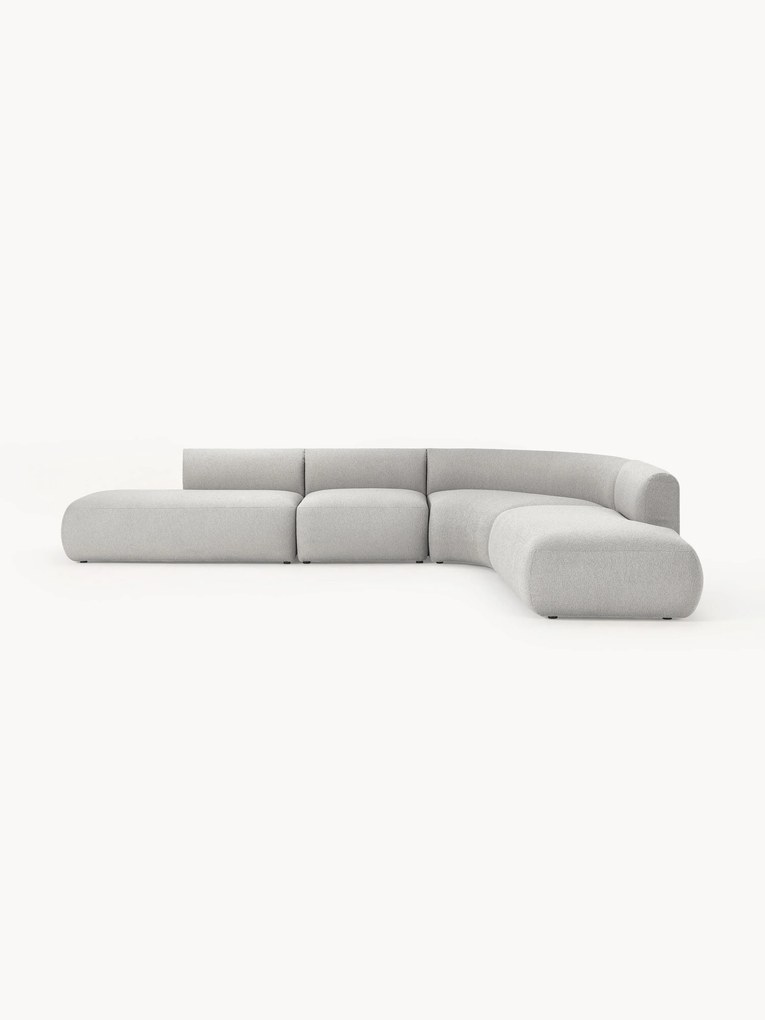 Divano angolare XL componibile in bouclé Sofia