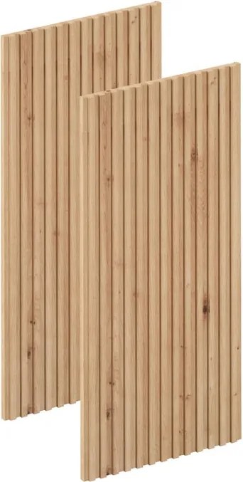 Anta per pensile basso, angolare interno Sapporo L 37 x  H 76.5 cm marrone opaco