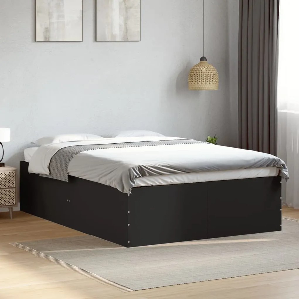 Giroletto nero 135x190 cm in legno multistrato