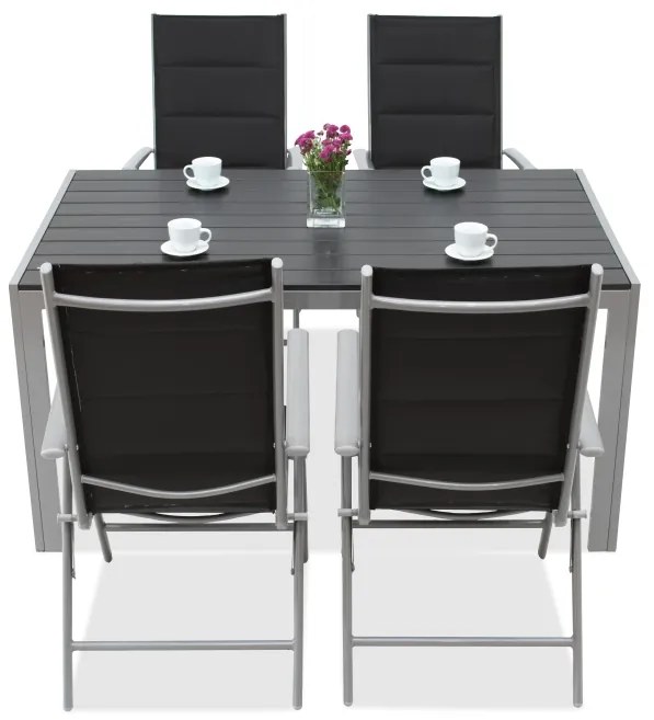 Set da giardino in alluminio Polywood Verona  per 4 persone Garden Point