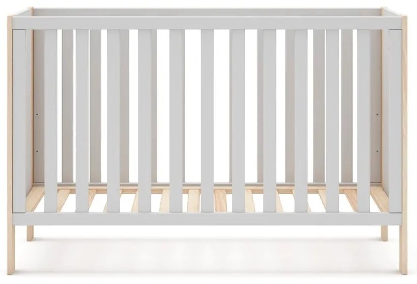 Lettino bianco/naturale 60x120 cm Esteban - Marckeric