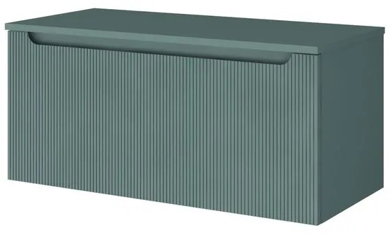 Mobile da bagno sotto lavabo MADERO blu laccato L 80.5 x H 46 x P 46 cm 1 cassetto, lavabo non incluso