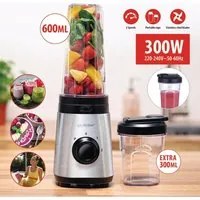 Frullatore Blender Smoothie Maker 300 W 2 Velocit Frullatutto in Acciaio Inox