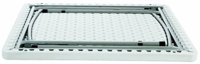 CATE - tavolo catering quadrato pieghevole salvaspazio in acciaio e abs