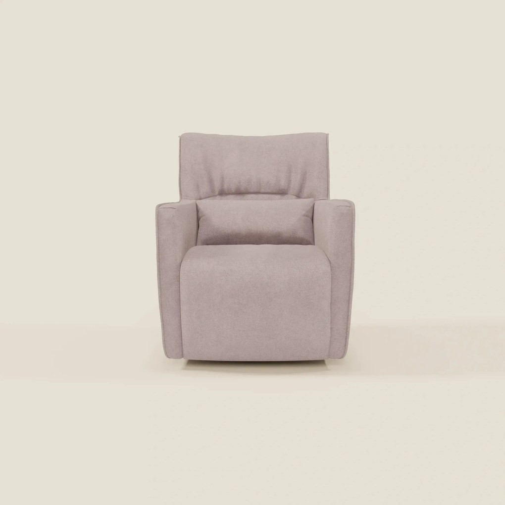 Tulla Poltrona girevole in tessuto impermeabile T02 rosa