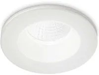 Faretto Ad Incasso Moderno Room-65 Alluminio Bianco Led 8W 3000K Luce Calda