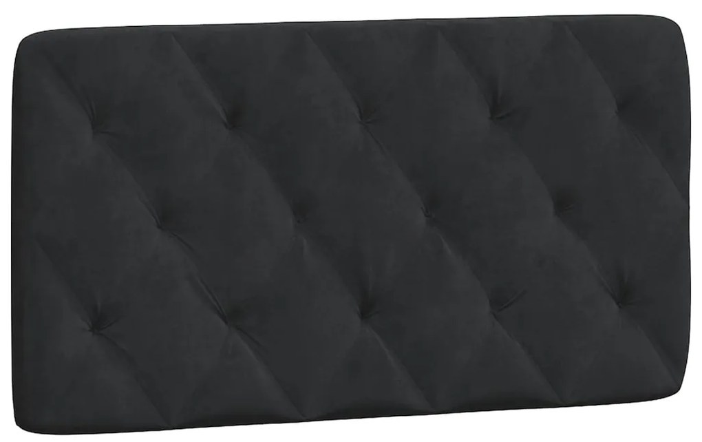Letto con materasso nero 100x200 cm in velluto