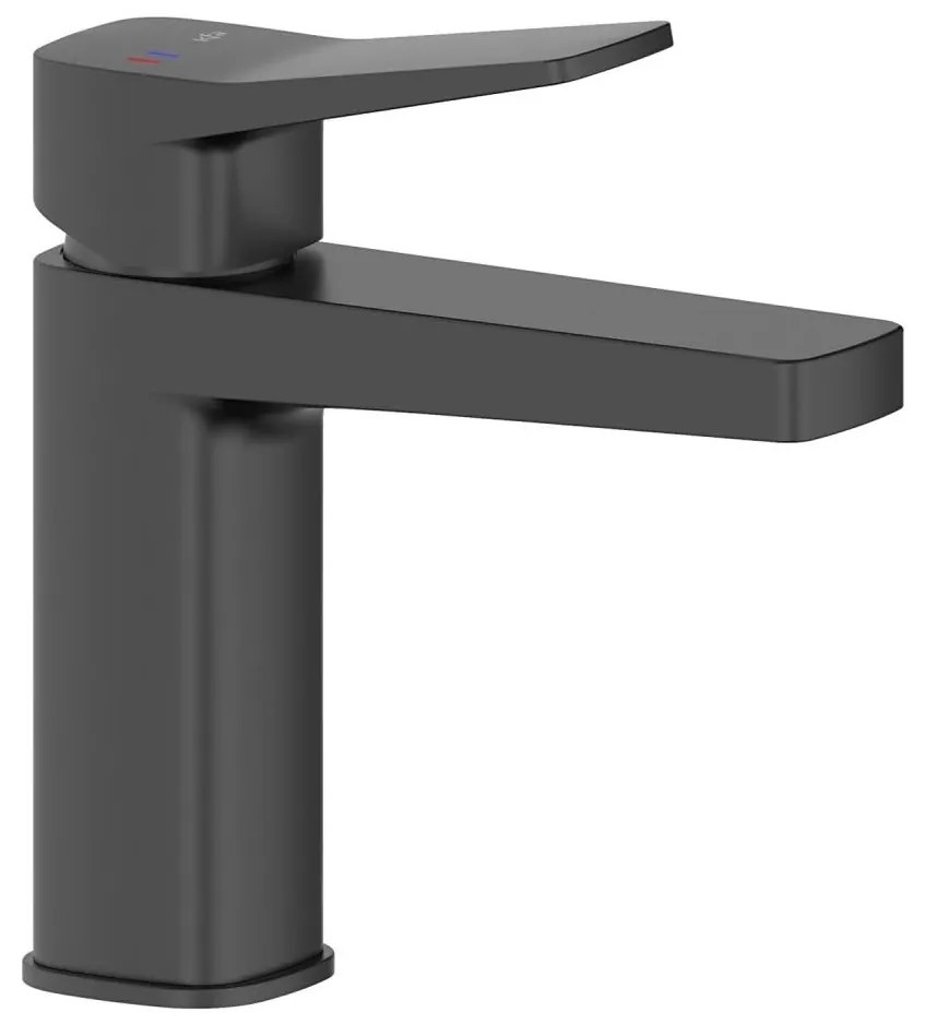 KFA Armatura 4522-825-81 - Miscelatore per lavabo + scarico MALAGA 17 cm nero