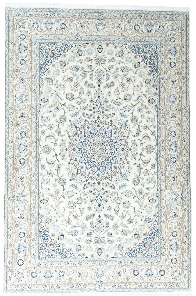 Nain Tappeto persiano 300 x 200 Beige (Iran) Annodato A Mano