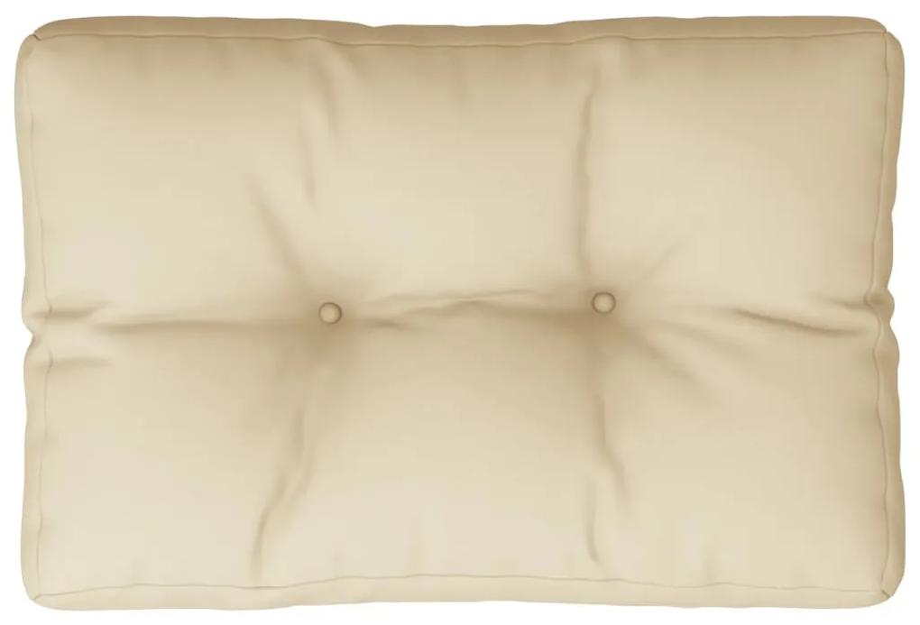 Cuscino per Pallet Beige 60x40x12 cm in Tessuto