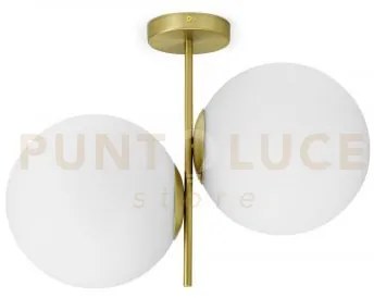 Jugen lampadario da soffitto soffitto 2 luci ottone attcco e27