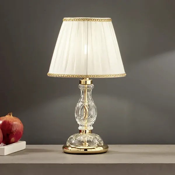 Lampada da tavolo 25x44 cm MARIATERESA in vetro intrecciato