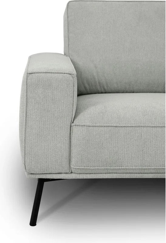 Divano angolare grigio chiaro (con penisola a destra/a L) con rivestimento in ciniglia Amsterdam – Scandic