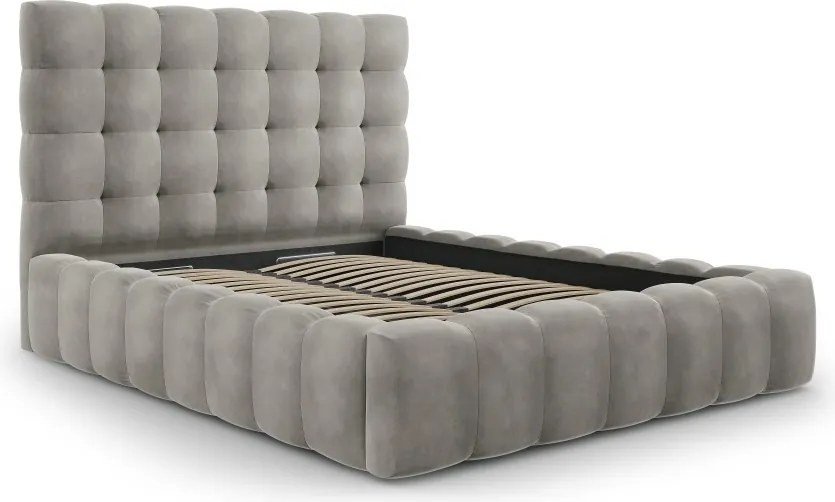 Letto Bali imbottito in velluto - 180×200 cm