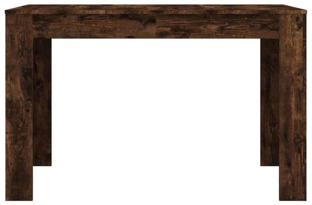 Tavolo da pranzo rovere fumo 120x60x76 cm legno multistrato