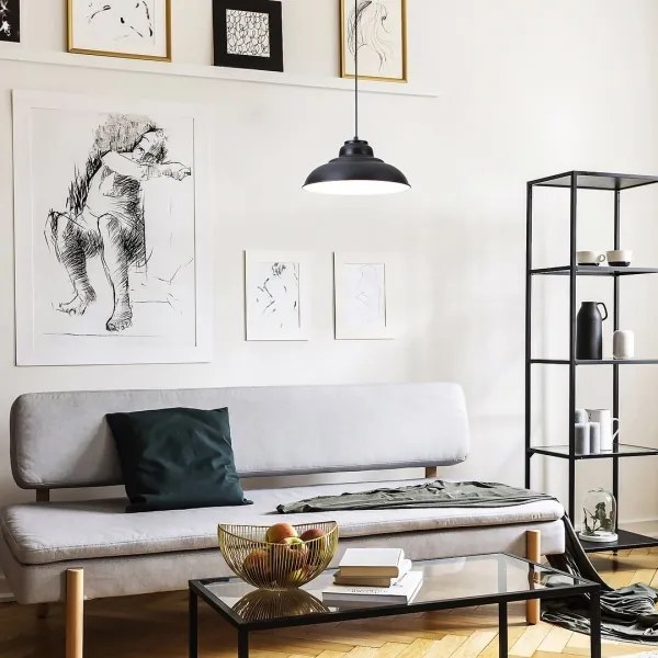 Rabalux 5308 - Lampadario su corda DRAGAN 1xE27/60W/230V