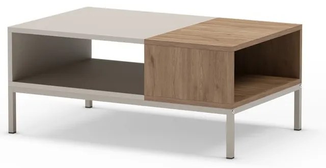 Tavolino color crema 56x90 cm Cailin - Marckeric