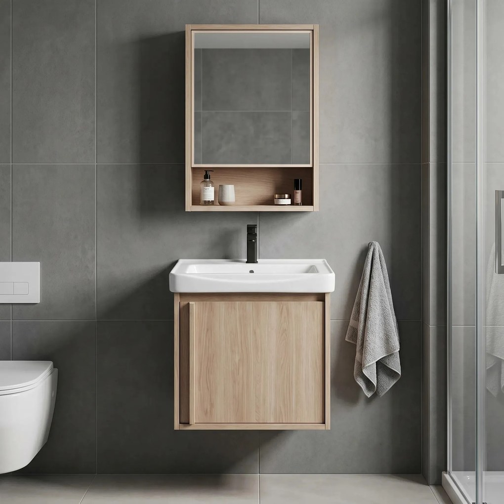 Set di mobili da bagno con lavabo Gama T25023 BXM 50CM