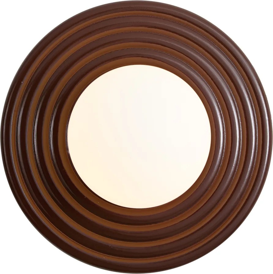 Lampada da parete retrò marrone con sfera opale rotonda 20 cm IP44 - Lila