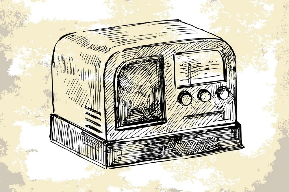 Carta da parati – Radio retrò