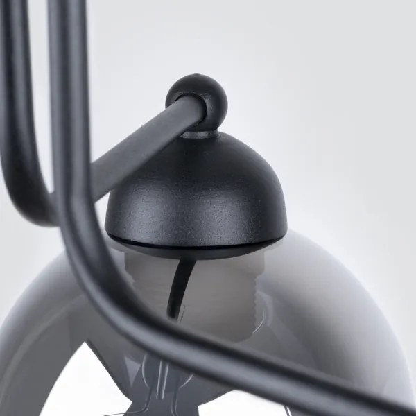 Sollux SL.1144 - Lampadario a stelo FILLAN 3xE27/60W/230V nero