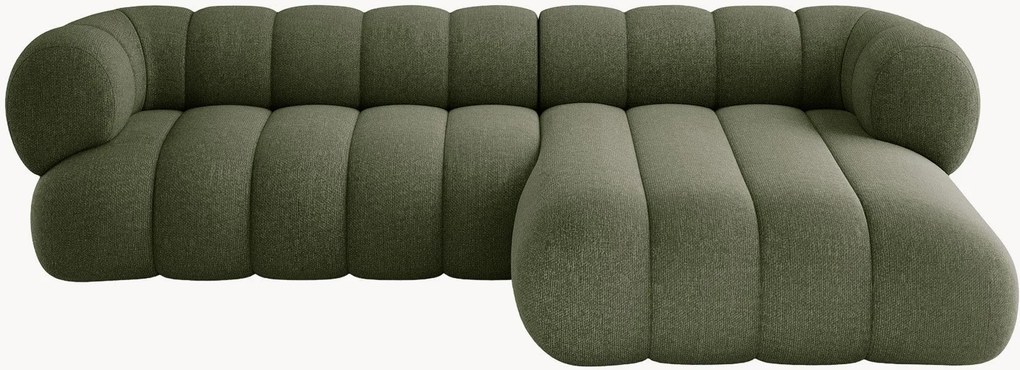 Divano angolare 5 posti in ciniglia Koge